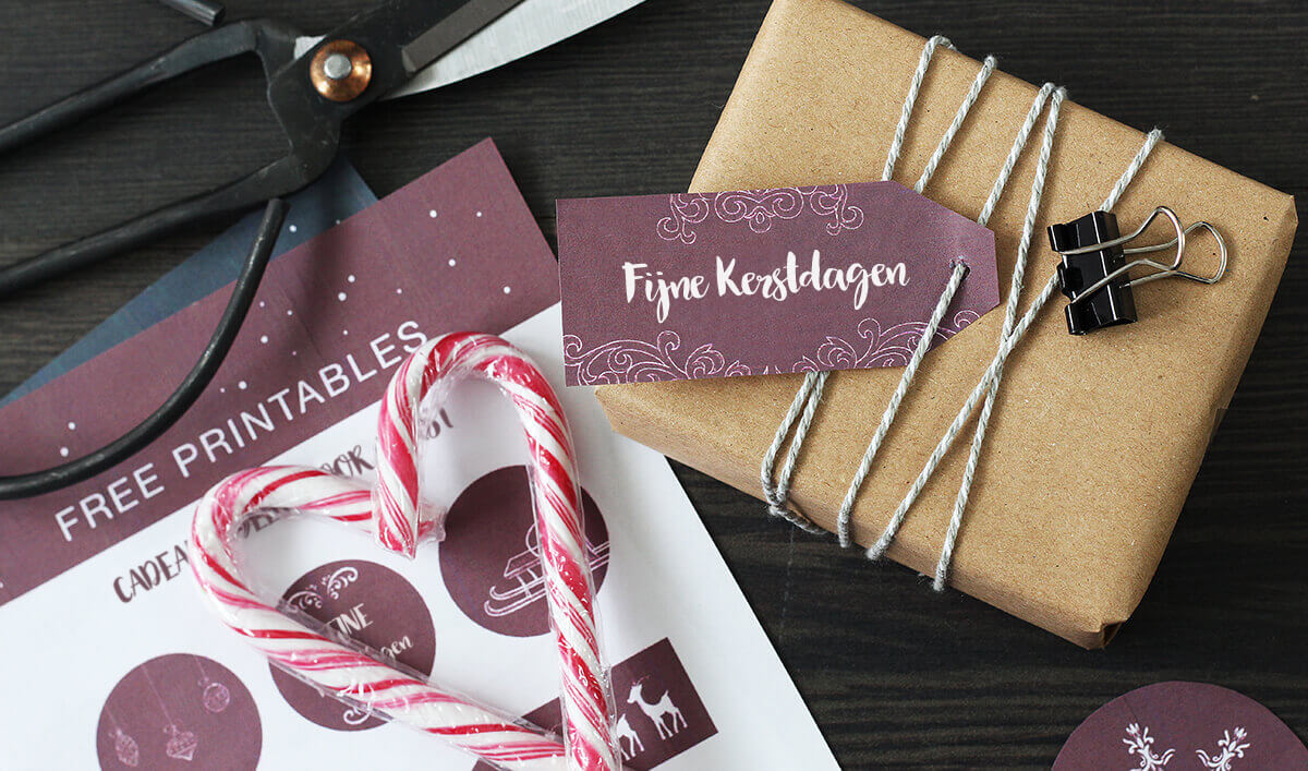 Gratis Cadeau Labels Template Tips Kerst Myposter Blog